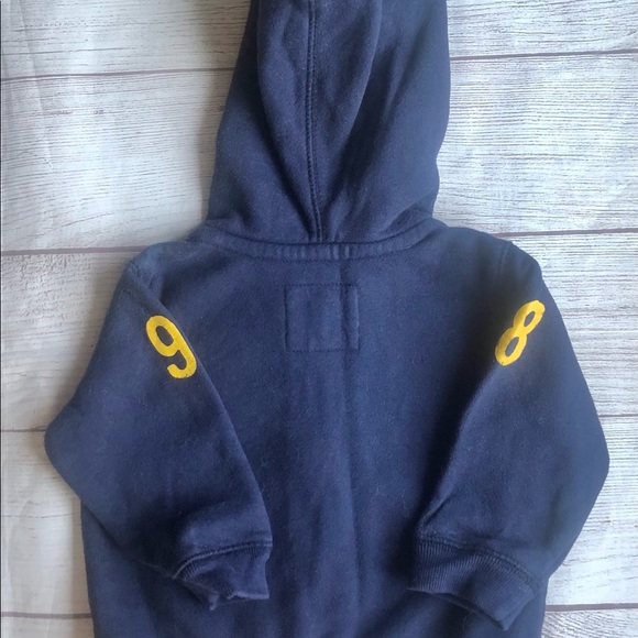 Oshkosh 6 Mo Navy Zip Up Hoodie - Picture 2 of 4
